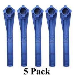 JSP Manufacturing Blue Non-Sparking 4-in-1 Multi-Functional Gas and Bung Nut Wrench for 15, 30, and 55 Gallon Drums