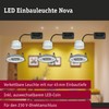 Paulmann Einbaul. LED Nova 3x 6.5 W ww alu ru