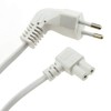 Right Angled 2-Pin Euro Plug to Figure of 8 C7