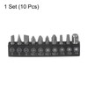 QUARKZMAN 10 in 1 Screwdriver Bit Set 1/4 Inch Hex