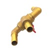 4-way Automobile Heating Water Valve, Brass Automotive Integrated Manual Control