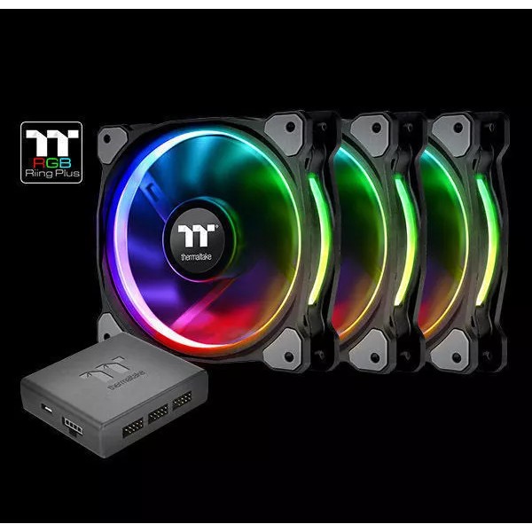 Thermaltake TT Premium Riing Plus 14LED RGB Radiator 3Fan Pack,