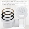 Low Profile Shower Drain, 2" PVC Side Outlet Drain Assembly