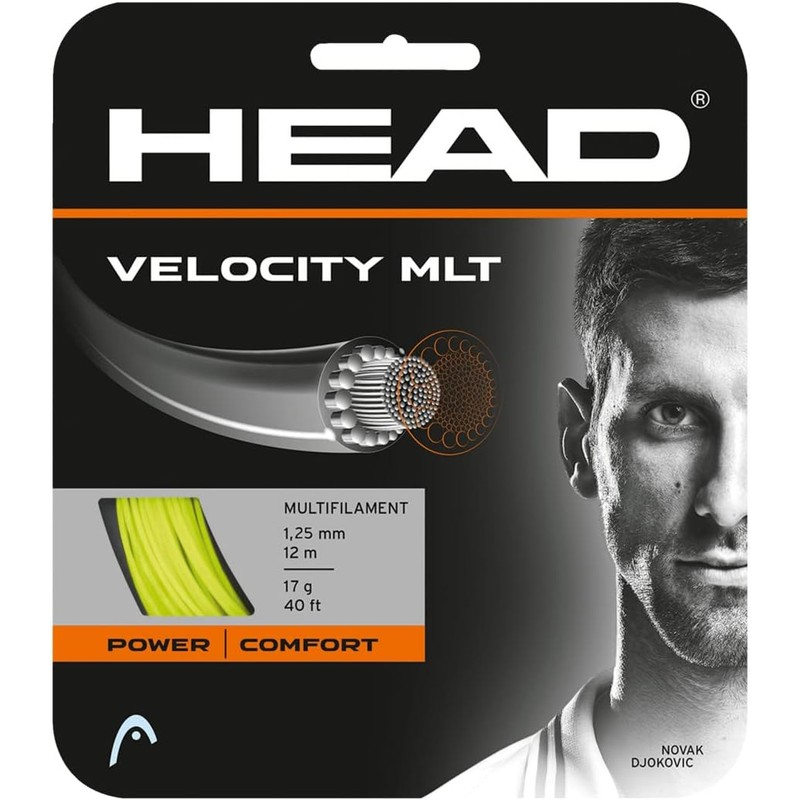 HEAD Velocity MLT Cuerda de Raqueta de Tenis 40' Set