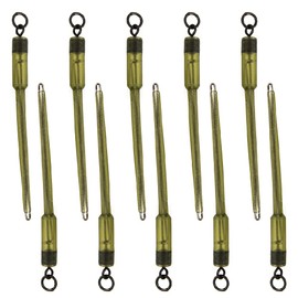 YJDEWohovv 10pcs Carp Fishing Swivels PVA Tube Bags Stems Fishing Wire Connector ​Carp Fishing Accessories for Lead Insert End Terminal Connector Tackle Fishing Feeder Pole Sticks