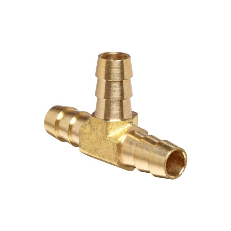Anderson Metals 57024-06 Brass Hose Fitting, Tee, 3/8" x 3/8"