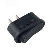 Oval Mini Rocker Switch 26 x 11 mm, 2 Pin