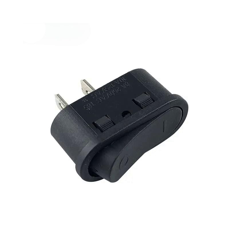 Oval Mini Rocker Switch 26 x 11 mm, 2 Pin