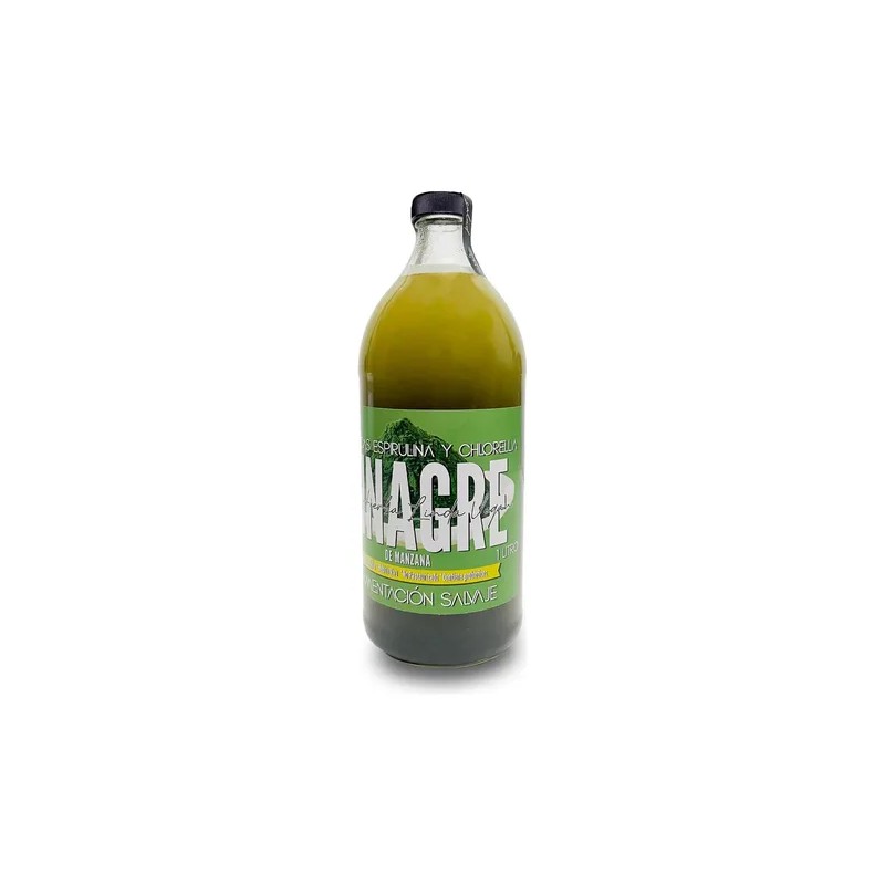 Vinagre De Sidra De Manzana Con Alga Espirulina Y Chlorella