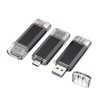 Vansuny 3 Pack 32GB USB C Flash Drive 2 in