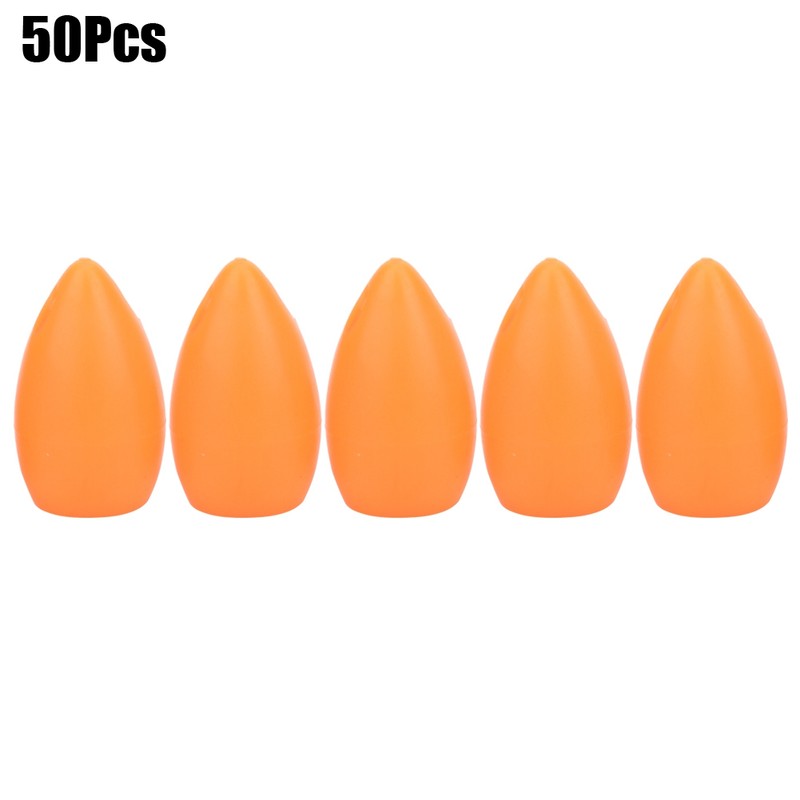50Pcs Orange Floating Water Long Shot Assist Device Fly Hook