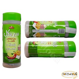 Sprinkle Chili Lemon Seasoning For Fries And Popcorn Natural Powder Ground Spice Spices Seasoning Herbs Herbal No Gmo Kosher Halal (2 Pack = 6.35 oz / 180 gm) توابل للبطاطس والفشار شطه و ليمون حلال