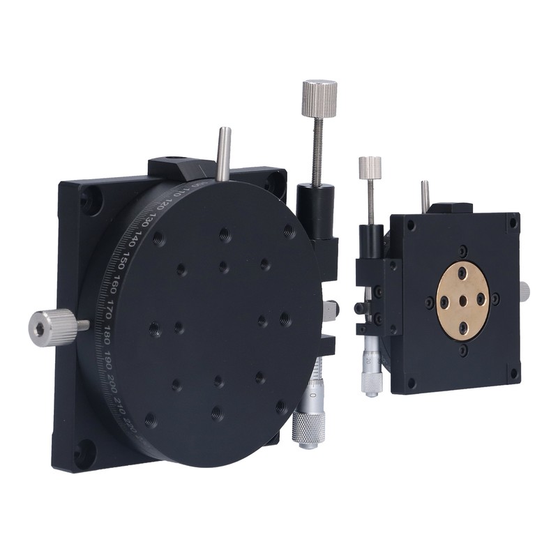 Manual Rotating Linear Stage Sliding Table Rough Tuning 360° with