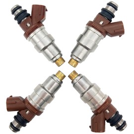 Germban 23250-75050 4pcs Set Fuel Injectors 2 Holes Replacement for Toyota 1996-2000 4Runner 1995-2000 Tacoma 1996-1998 T100 2.7L-L4 FJ377 23209-79095