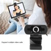 Desktop Webcam 11×9×6 Webcam Computer Camera with Microphone for Pc