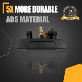 GSPSCN Tailgate Door Handle Assembly丨 Compatible with 1995-2004 Toyota Tacoma丨 Exterior Rear Textured Black Liftgate Lock Latch丨 Replace# 6909035010，TO1915102，79605，69090-35010