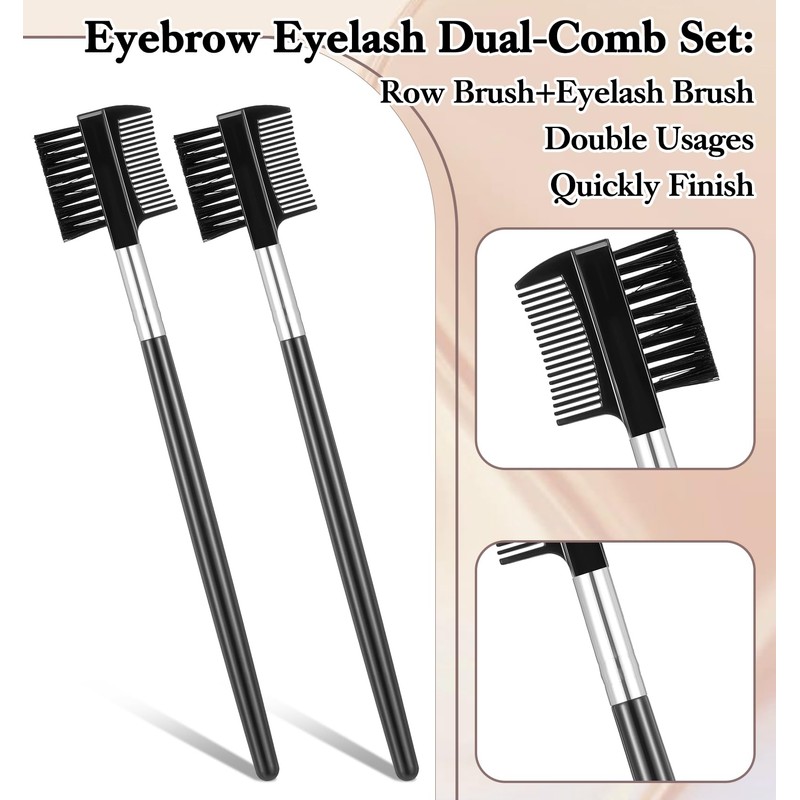 6 Pack Brow Comb, Eyebrow Comb for Women, Eyebrow Brush