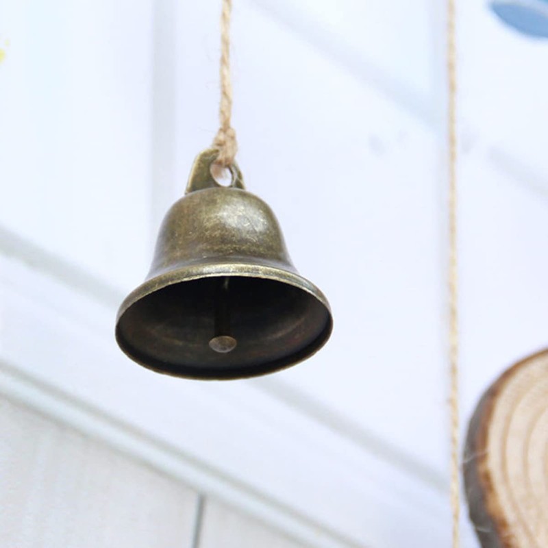 Ciieeo 35pcs Bronze Bell Hand Held for Decoration Ornaments Christmas