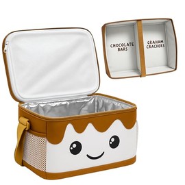 The S’mores Company - S’mores Caddy with Tray Organizer, Smores Snackle Box Kit for S’mores Supplies, Camping Accessories