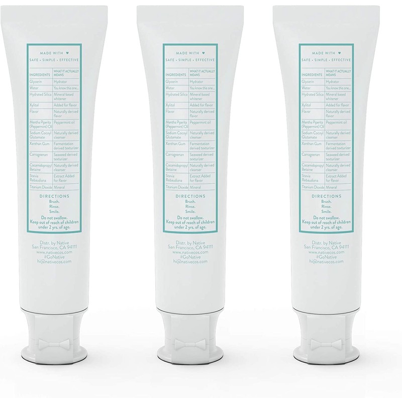 Native Toothpaste Made from Naturally-Derived Cleaners and Simple Ingredients That