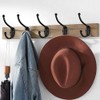 GlazieVault Black Coat Hooks for Wall - Stainless Steel Coat