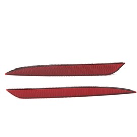 Astibym 1pair Rear Bumper Reflector, Left Right Bumper Reflector Strip Replacement for 2020 to 2023 Red