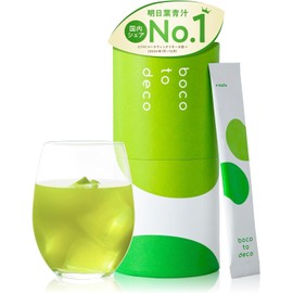 【Official】boco to deco (Tube Type) Green Juice Powder - Ashitaba - Drinkable by Children - Supports Those Who Dislike Vegetables or Have Picky Eating Habits - Dietary Fiber - Additive-Free