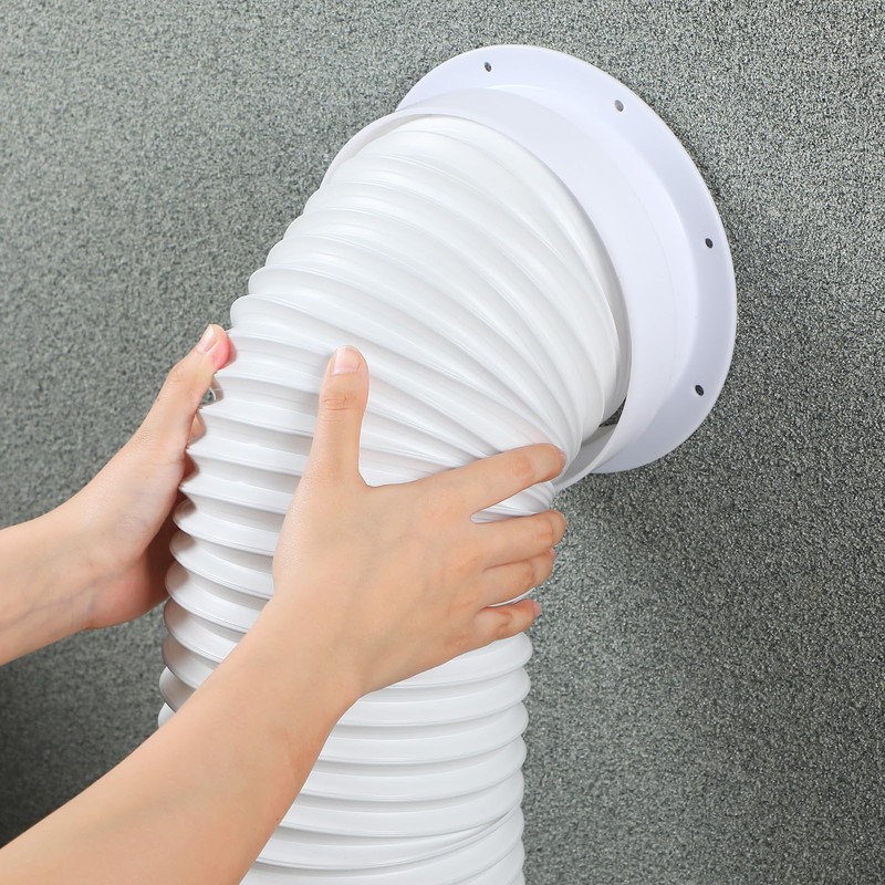 Pushglossy Portable Ac Vent Dual Size Wall Mount Connector with