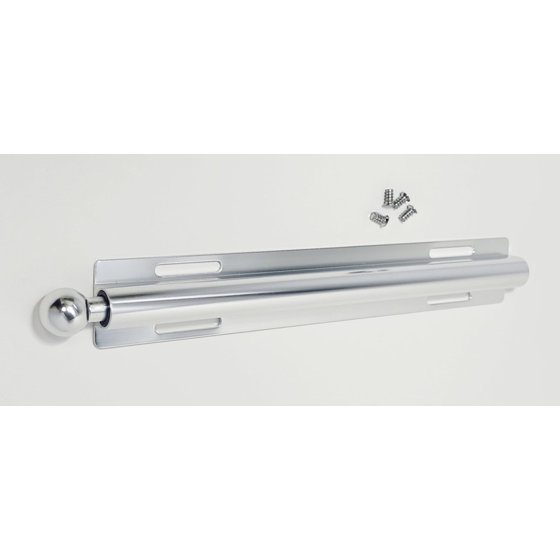 12-Inch Long Expendable and Reversible Pullout Closet Wardrobe Valet Rod