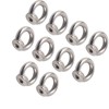 10Pcs Lifting Eye Nut Stainless Steel Ring Shape Fastener Tools