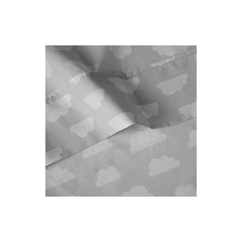 Pointehaven 200GRCLDSSTW Sheet Set, Twin, Gray