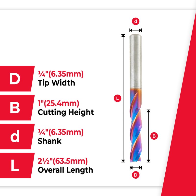 Amana Tool Spektra Extreme Tool Life Solid Carbide CNC Down-Cut