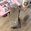Lala 퓨어 울 핑거 니트 장갑(LALAW004) Pure Wool Finger Knit