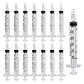 Chouiery 50本セット シリンジ 3ml 針なし 注射器 滅菌 個装 インジェクター カテーテル 付き プラスチック 注射器 スポイト インク注入用注射器 詰め替え用具 シリンジ 液体の分配 給水 給餌 洗浄 注入 浣腸 小動物の液剤 流動食（液体）注入 その他 (3ml)