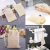 Bolsa de jabón de sisal natural para barra de jabón,