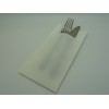 WHITE LUXURY AIRLAID 40CM POCKET-NAPKINS PACK OF 100