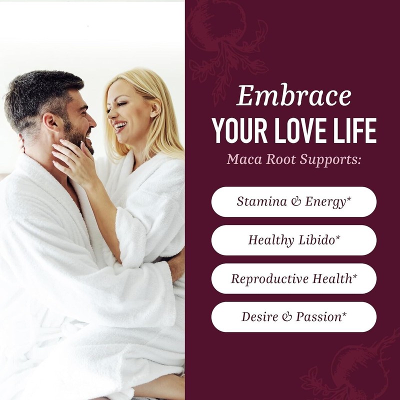 SM Organic Maca Root Capsules for Women Peruvian Maca 2250MG