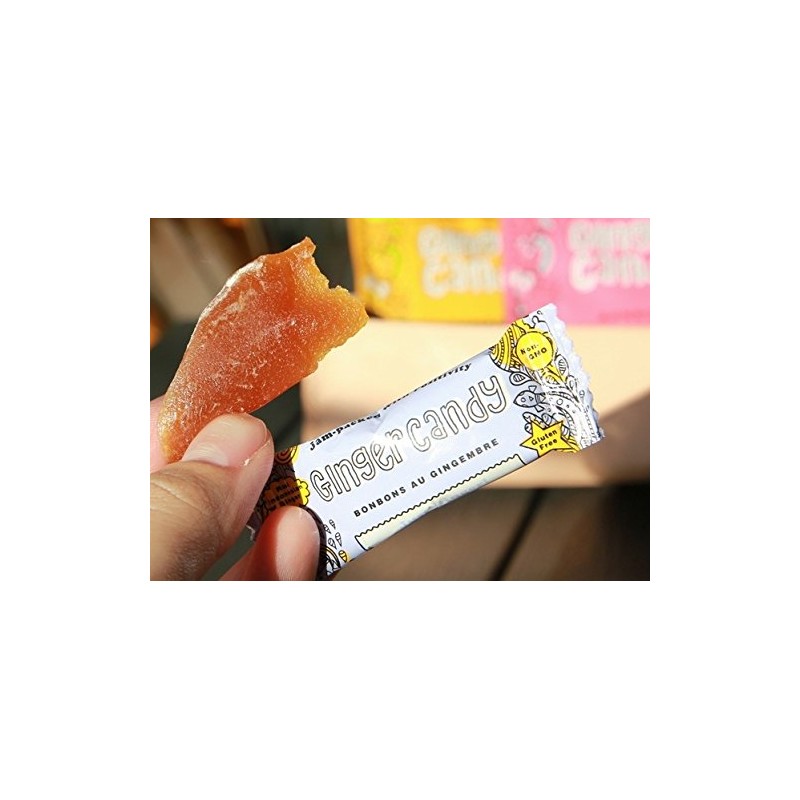 Gem Gem Ginger Candy Chewy Ginger Chews (Mango, 6.5 oz,