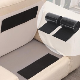 Owl Focus Couch Cushion Grip,Heavy Duty Adhesive Hook Look Tape for Cushion Pad,Furniture Strips for Keep Couch Cushions from Sliding,4.4in x 6.5ft Mattress Anti Slip Tape