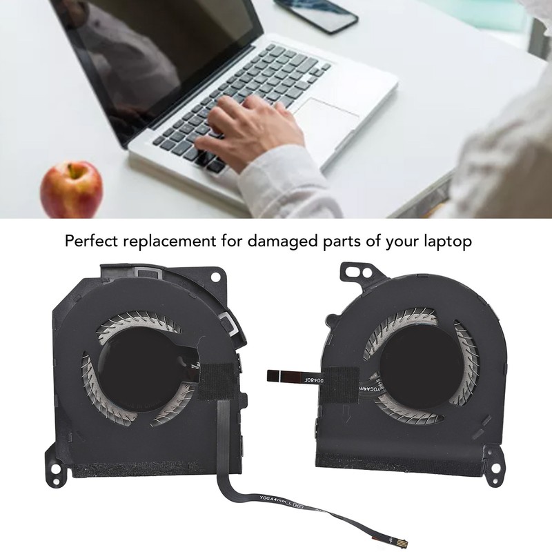 2pcs Laptop Cooling Fan Professional Replacement Cooler Fan Compatible for