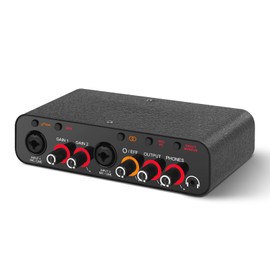 XTUGA Audio Interface for Recording and Streaming, USB Audio Interface with Dual XLR Inputs, 32-bit/384KHz, High Fidelity Audio Interface, Q26