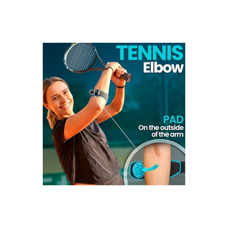 NativoDex Tennis Elbow Support Strap for Men & Women, Adjustable