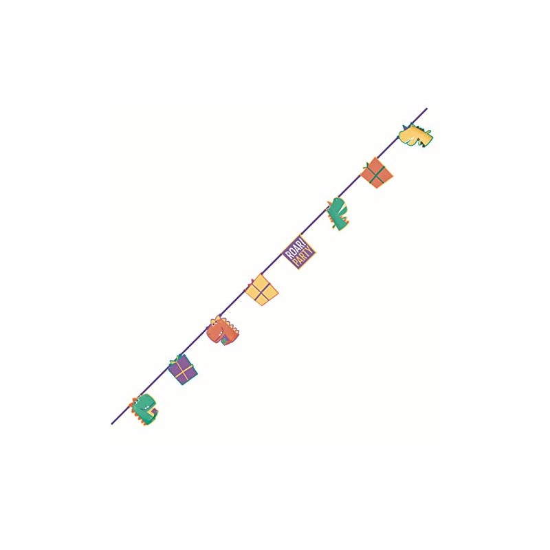 Procos Partyware Eco-Friendly Dinosaur Roar Paper Banner