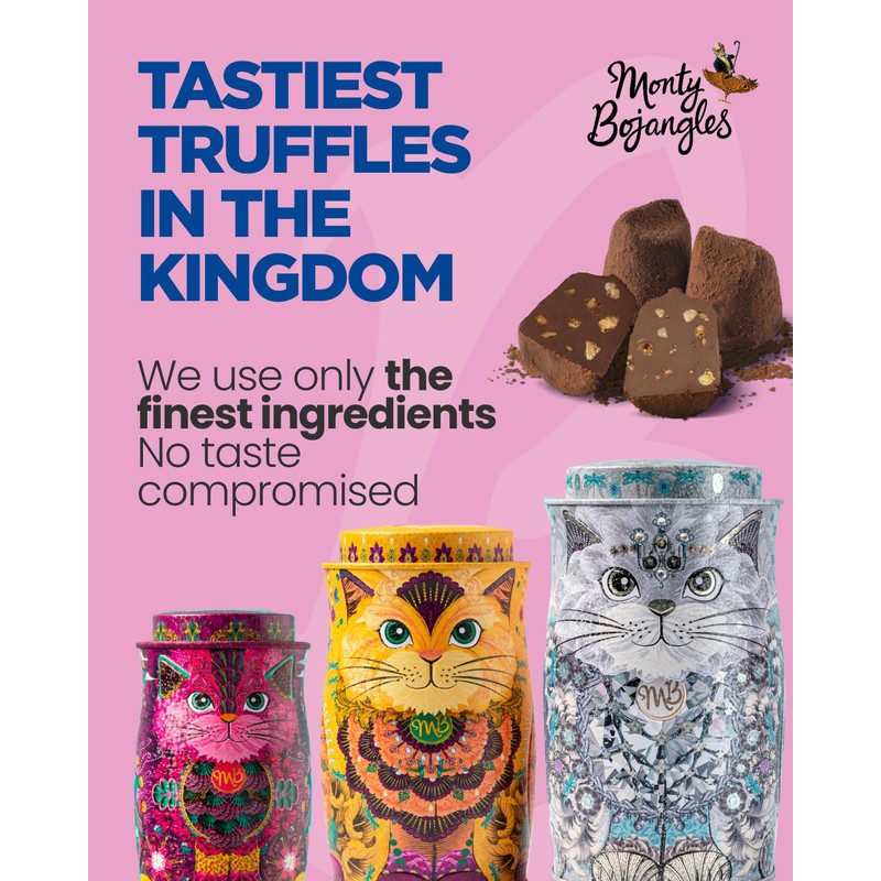 Monty Bojangles Violet Rebel Cat Tin 135g