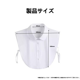 Stoooduo White Collar Pickled Collar Square Collar Easy Transformation Layering Work Office Job Hunting Formal Stylish White, multicolor