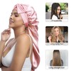AWAYTR Long Satin Bonnet for Women - Double Layer Elastic