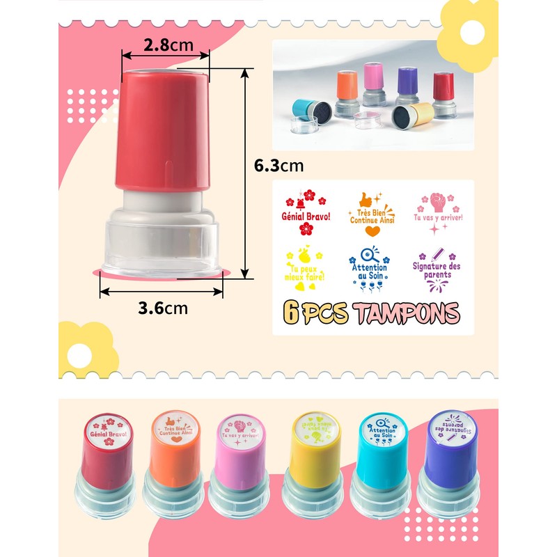 LAOYE 6 stamps in crazy shape