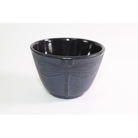 Dark Blue Dragonfly Japanese Cast Iron Tea Cup Teacup ~ We Pay Your Sales Tax