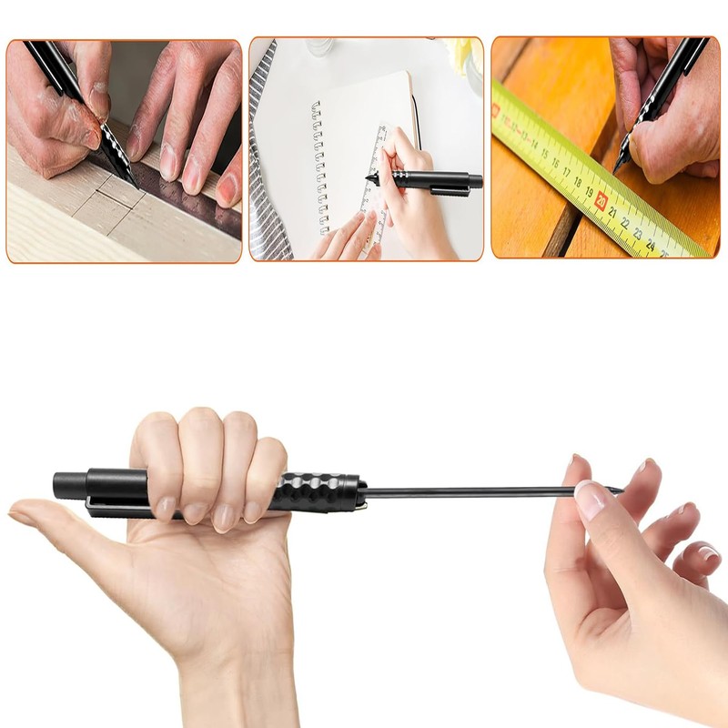 48Pcs 2.8mm Carpenter Pencil Refills Solid Replacements for Tracer &