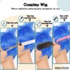BEAUEXE Short Blue Wigs for Women Cosplay Short Layered Blue